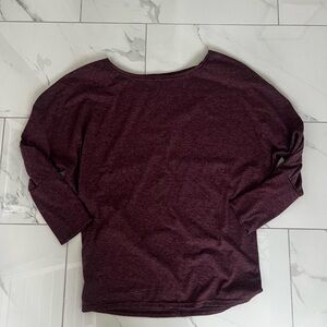 Poetsky Women's off shoulder bathing sleeve wine red  Top